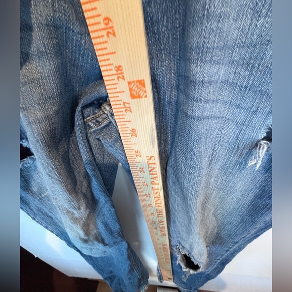 Banana Republic Girlfriend Jean Distressed Blue Denim Women’s Size 28/6 - Picture 8 of 9